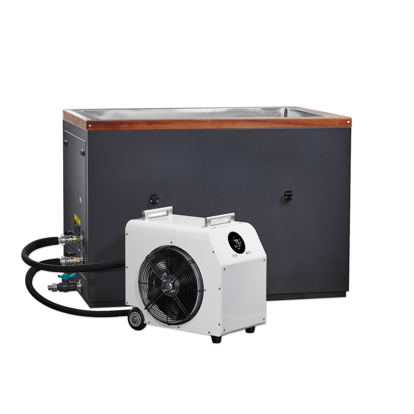 Golden Designs Cold Therapy "CUBOID" 304 Nano-Coated Stainless Steel Cold Plunge  - DCT-S-055-NS-34