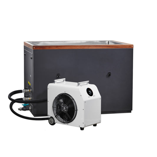 Golden Designs Cold Therapy "CUBOID" 304 Nano-Coated Stainless Steel Cold Plunge  - DCT-S-055-NS-34