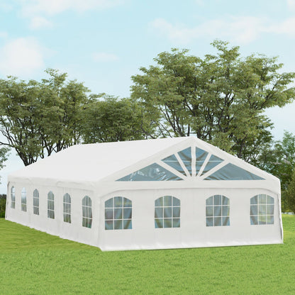 Outsunny 19.5' x 39' Large Sun Shade Canopy Tent for Parties, Weddings, BBQ, White - 84C-512V00WT