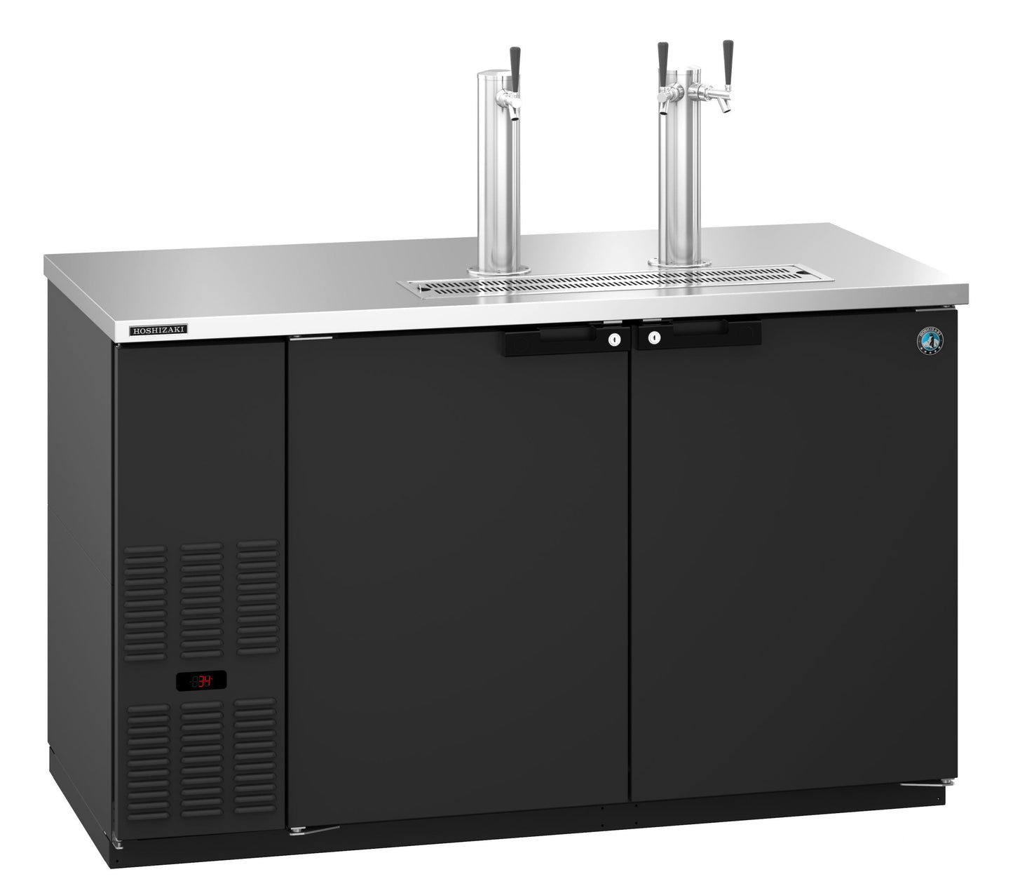 Hoshizaki DD59 | 60" Wide 2 Section Black Vinyl Direct Draw - DD59