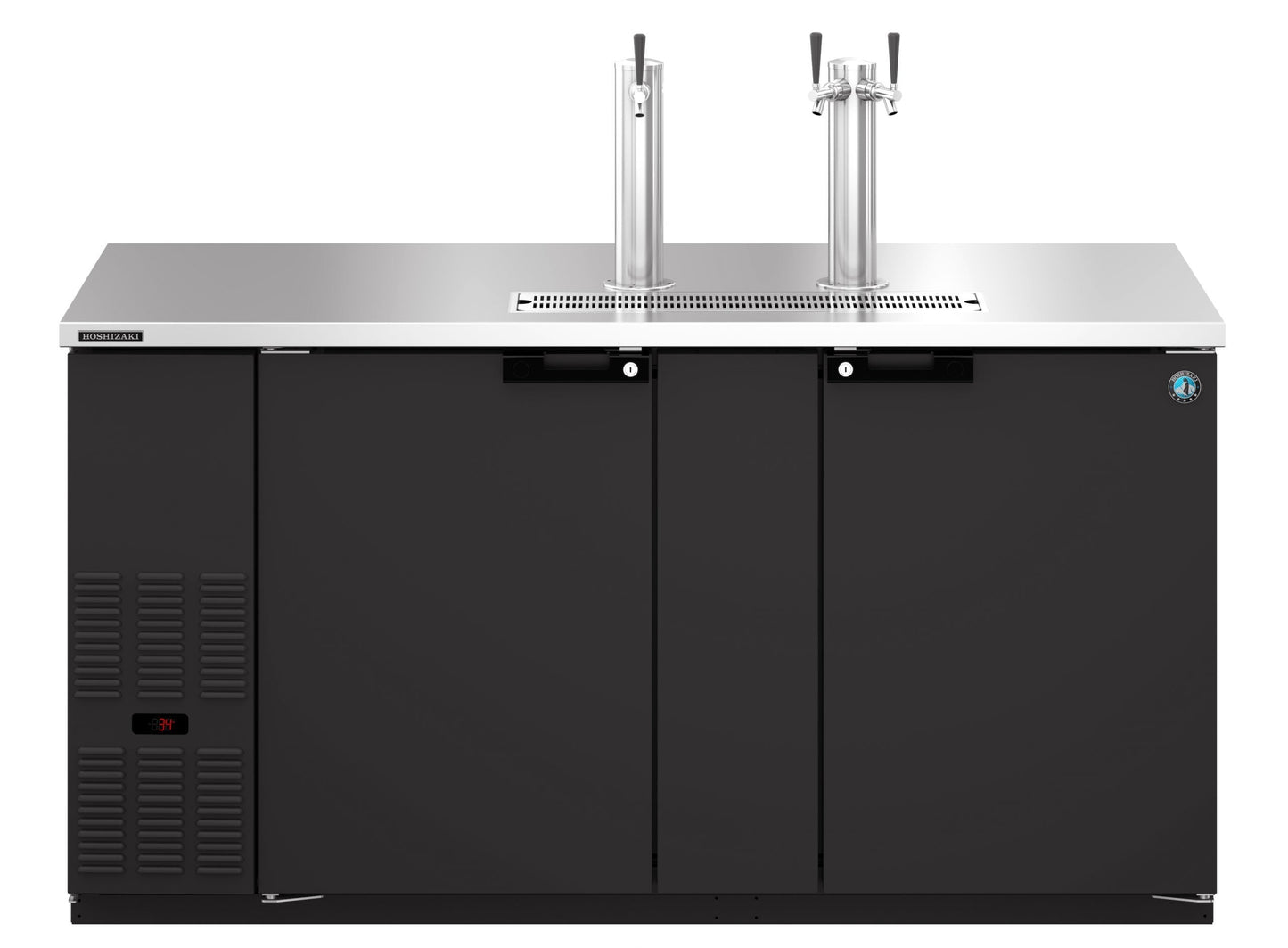 Hoshizaki  70" Wide 2 Section Black Vinyl Direct Draw - DD69