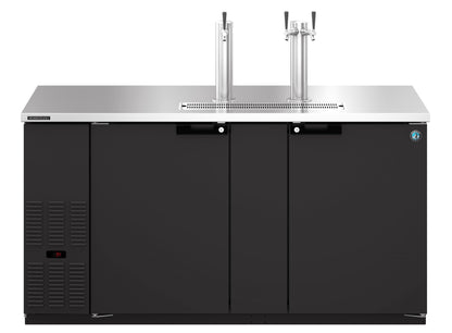 Hoshizaki  70" Wide 2 Section Black Vinyl Direct Draw - DD69