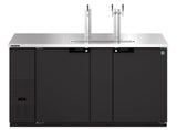 Hoshizaki  70" Wide 2 Section Black Vinyl Direct Draw - DD69