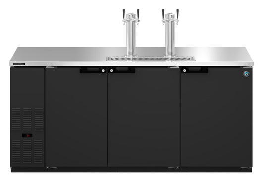 Hoshizaki DD80 | 80" Wide 3 Section Black Vinyl Direct Draw - DD80