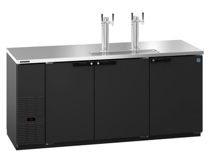 Hoshizaki DD80 | 80" Wide 3 Section Black Vinyl Direct Draw - DD80