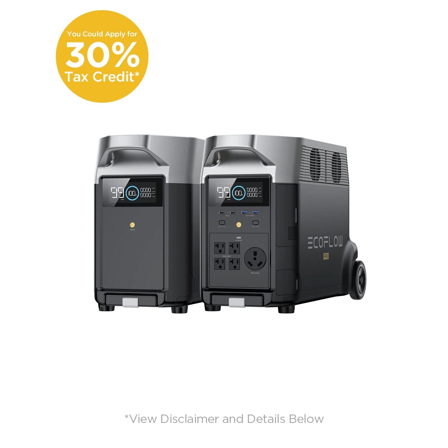 EcoFlow 2x Delta Pro Portable Power Station + Double Voltage Hub