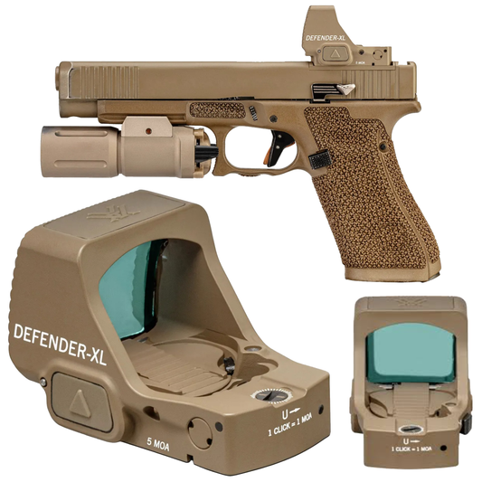 Vortex Optics Defender-XL 5 MOA Micro Red Dot, TAN - (DFXL-MRD5-T)