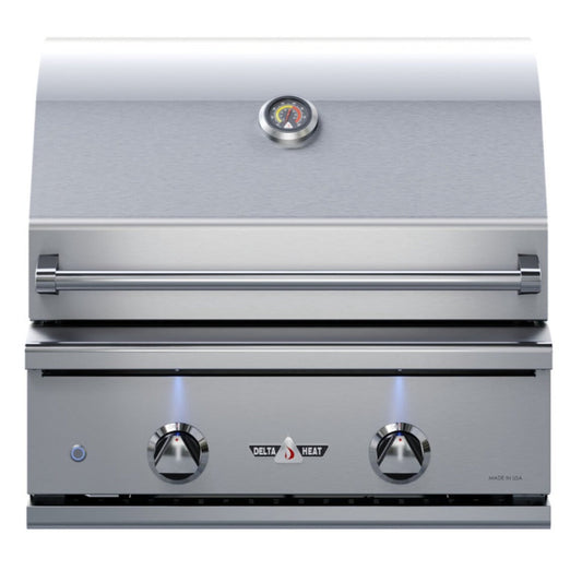 Delta Heat 26 Inch Natural Gas Grill with Interior Lights - DHBQ26G-DN