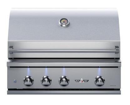 Delta Heat 32 Inch Natural Gas Grill with Infrared Rotisserie and Sear Zone - DHBQ32RS-DN