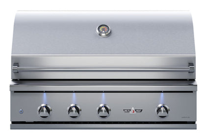 Delta Heat 38 Inch Natural Gas Grill with Infrared Rotisserie and Sear Zone - DHBQ38RS-DN