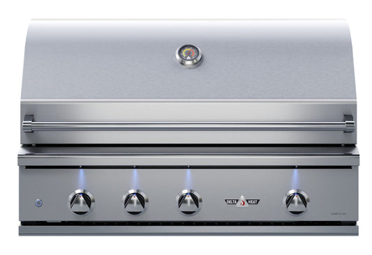Delta Heat 38 Inch Natural Gas Grill with Infrared Rotisserie and Sear Zone - DHBQ38RS-DN