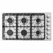 Cosmo 36" Gas Cooktop in Stainless Steel with 6 Italian Made Burners - COS-DIC366