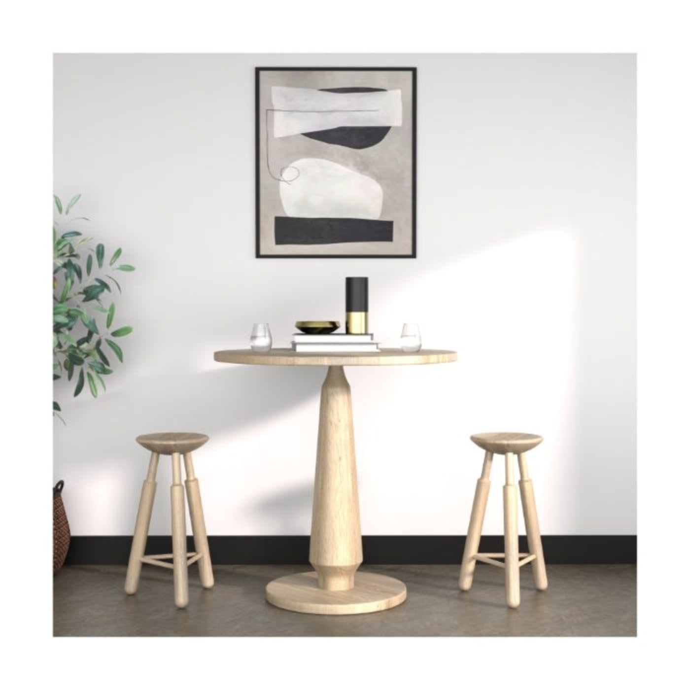 Union Home Dowel Counter Table - Natural - DIN00166