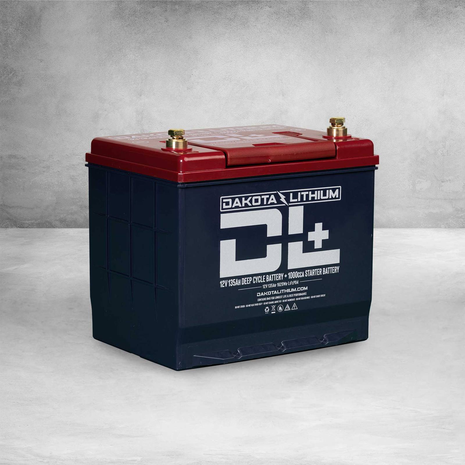 Dakota Lithium DL+ 12V/135Ah Dual Purpose 1000CCA LiFePO4 Deep Cycle Starter Battery