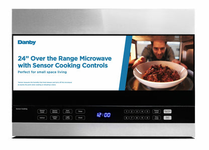 Danby - 24" OTR Microwave with Sensor Cooking Controls, 10 Power Levels OTR - DOM014401G1