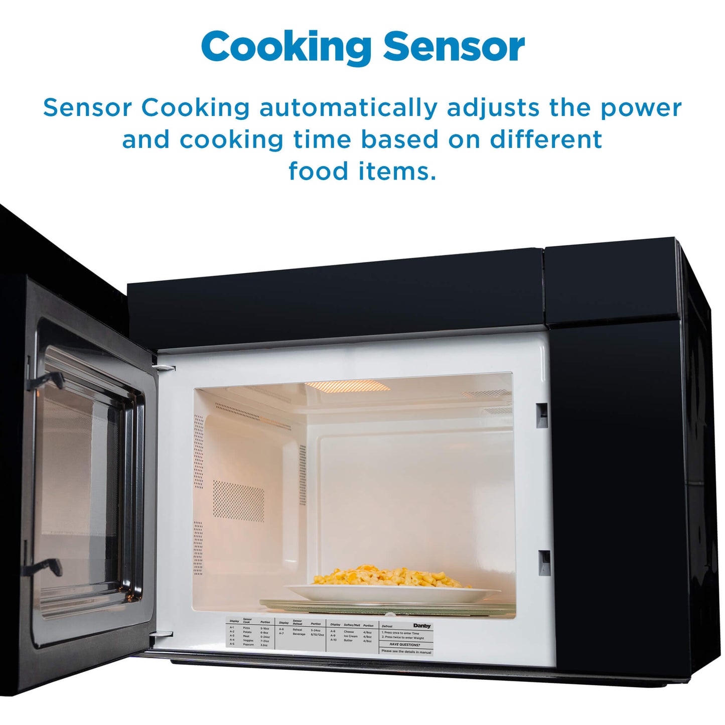 Danby - 24" OTR Microwave with Sensor Cooking Controls, 10 Power Levels OTR - DOM014401G1