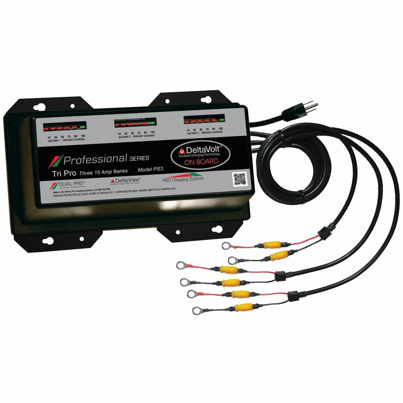 Dual Pro PS4 Battery Charger 4 Bank 60 Amps - DPCPS4