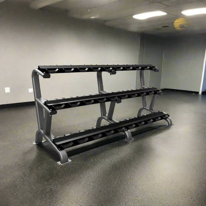 TROY DR-15 3 Tier 15 Pair Dumbbell Saddle Rack