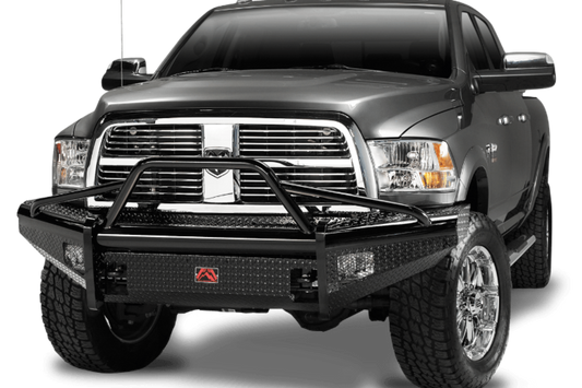 Fab Fours DR94-S1562-1 Dodge Ram 2500/3500 1994-2002 Black Steel Front Bumper with Pre-Runner Guard