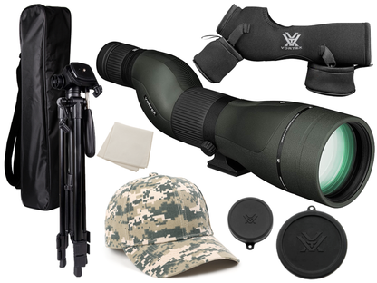 Vortex Optics Diamondback HD Spotting Scope, 20-60x85 with Gift (Tripod+Hat) - DS-85S_Hat-CD_SAB203