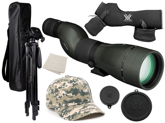Vortex Optics Diamondback HD Spotting Scope, 20-60x85 with Gift (Tripod+Hat) - DS-85S_Hat-CD_SAB203