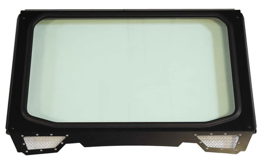 Moto Armor Polaris RZR 900, 1000, Turbo Full Glass Windshield for CAGEWRX Race Cage (2014-2018) - MA-CWRC-WS-GLS-BLK-C-N