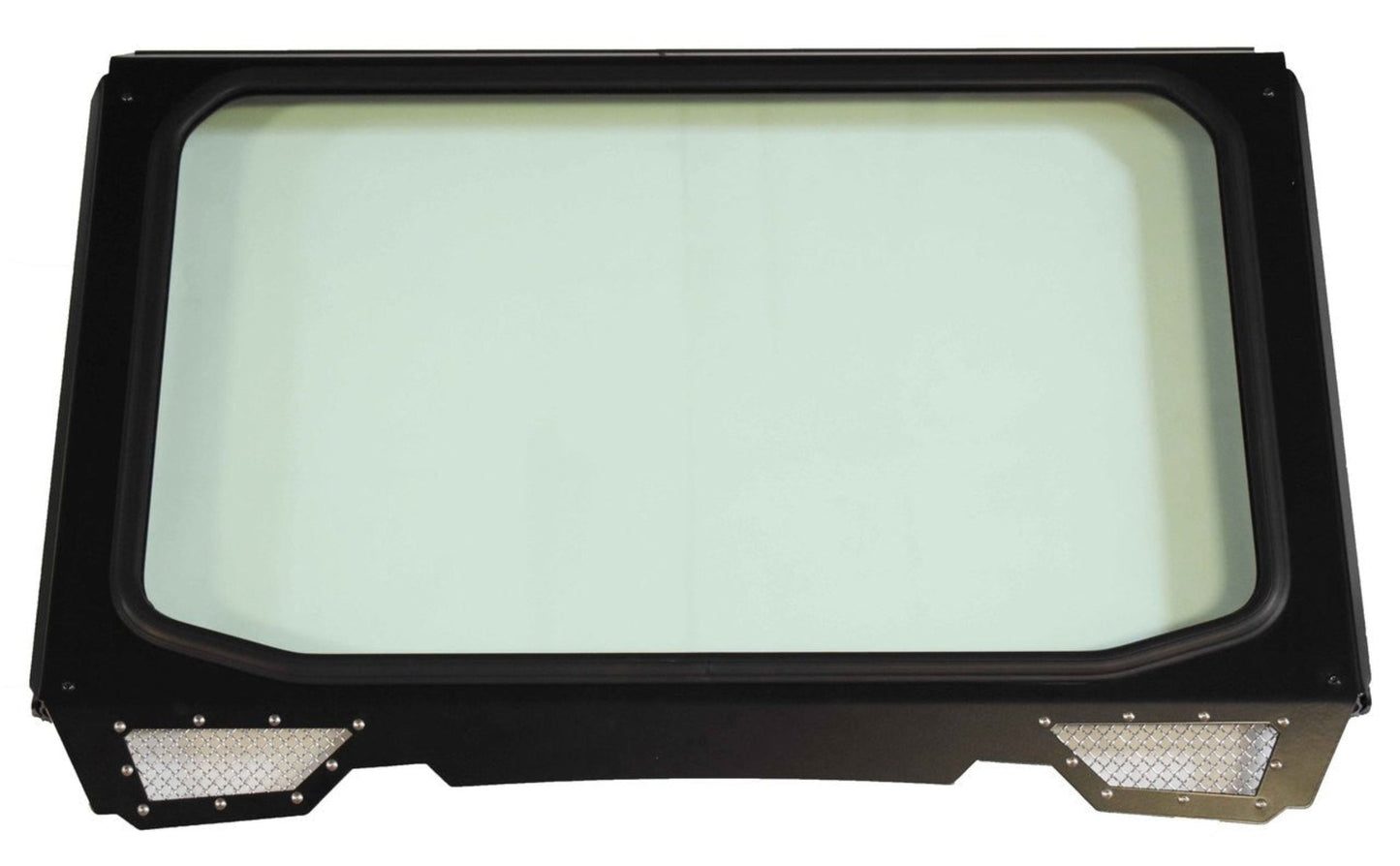 Moto Armor Polaris RZR 900, 1000, Turbo Full Glass Windshield for CAGEWRX Race Cage (2014-2018) - MA-CWRC-WS-GLS-BLK-C-N