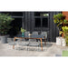 Midtown Concept Chamonix Rectangular Black Outdoor Dining Table - SC CHAMONIX_RECT_BLK