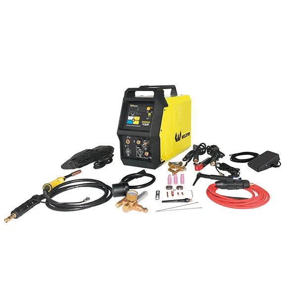 Weldpro OMNI 210 Multi Process 200 AMP MIG, Flux Core, Stick, AC/DC TIG Welder with Pulser and Aluminum Balance/Frequency Control OMNI210