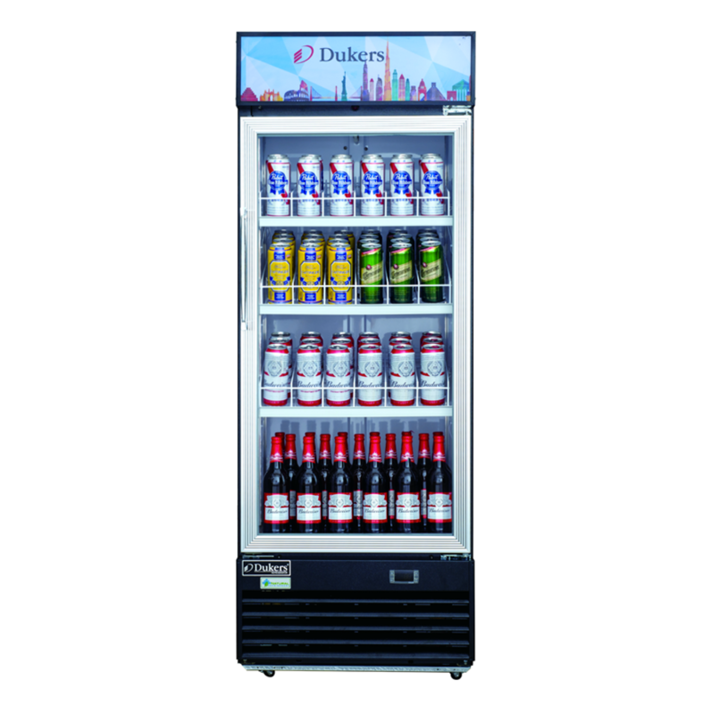 Chef AAA Commercial 25" 1 Glass Door Merchandiser Refrigerator 11.47cu.ft NSF - DSM-12R