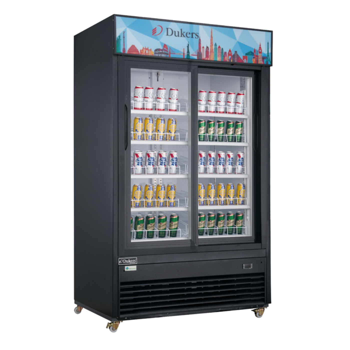 Chef AAA Commercial 54" 2 Glass Door Merchandiser Refrigerator 47.67cu.ft. NSF - DSM-47SR