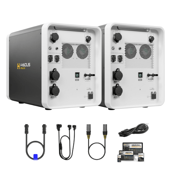 Hysolis Apollo 5K 120V / 240V Solar Kits - 6,000W Solar Power Station + Choose Your Custom Bundle | Complete Solar Kit - HYSOLIS-APOLLO-240-OCTO