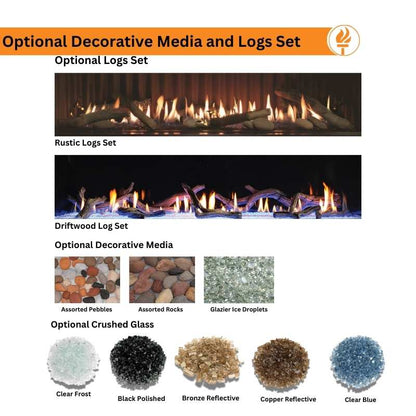 Empire Boulevard 72" Direct Vent Linear Gas Fireplace | DVLL72BP