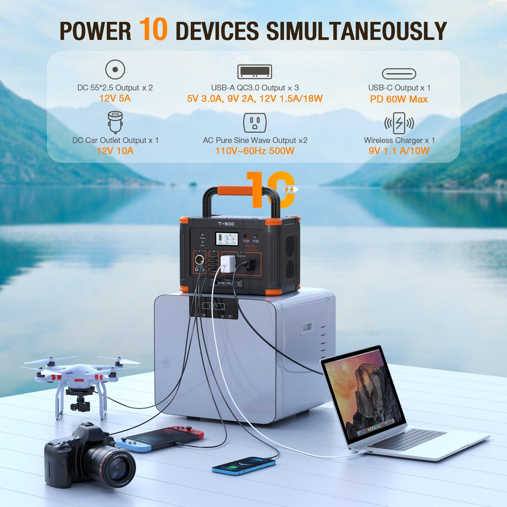 GRECELL Portable Power Station 500W - 680491101785