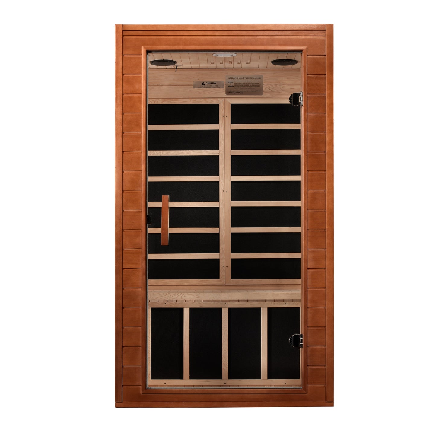 Golden Designs "Avila" 1-2 Person Ultra Low EMF FAR IR Sauna  - DYN-6103-01 Elite