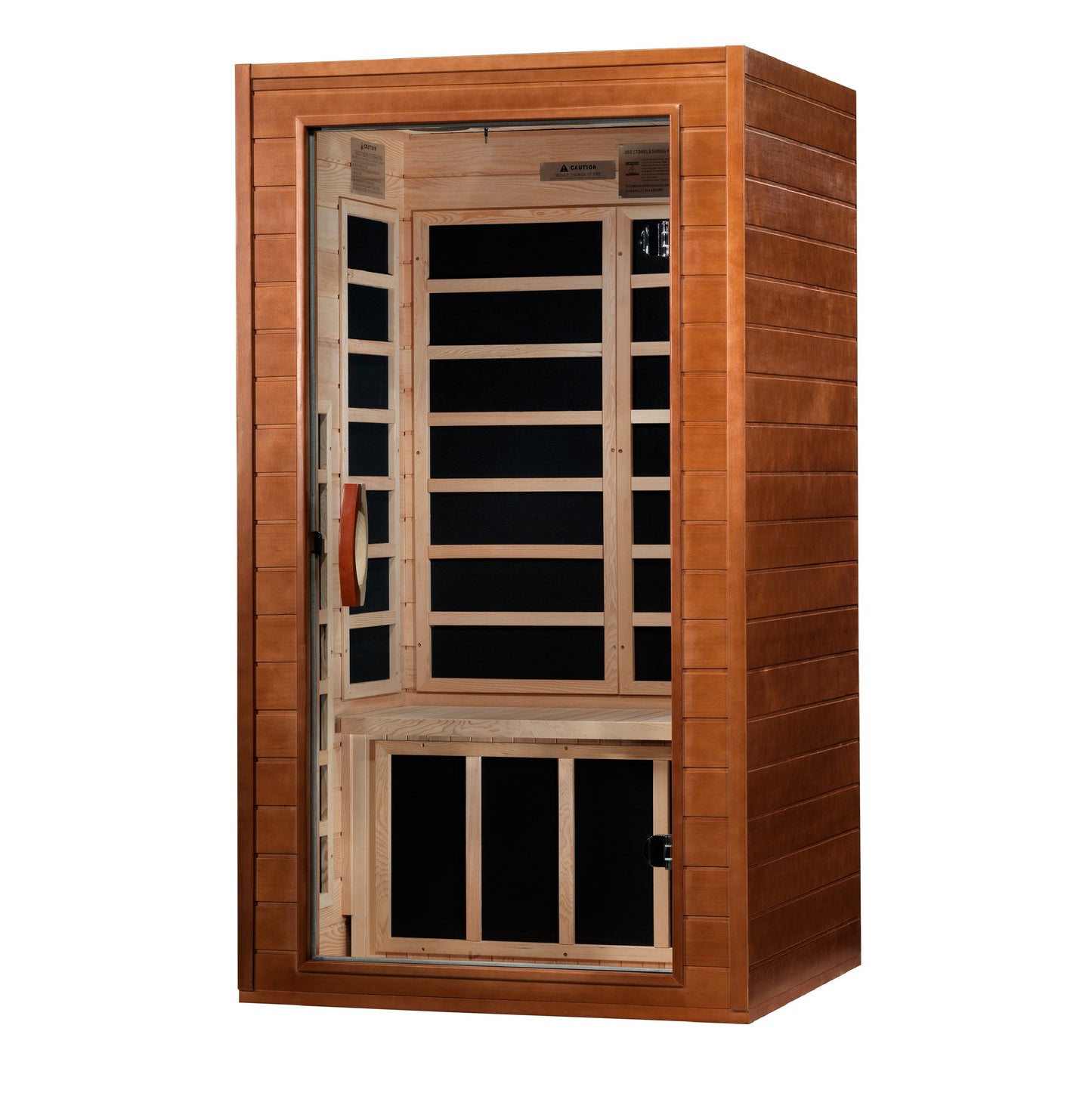 Golden Designs "Avila" 1-2 Person Ultra Low EMF FAR IR Sauna  - DYN-6103-01 Elite