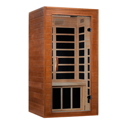 Golden Designs "Avila" 1-2 Person Ultra Low EMF FAR IR Sauna  - DYN-6103-01 Elite