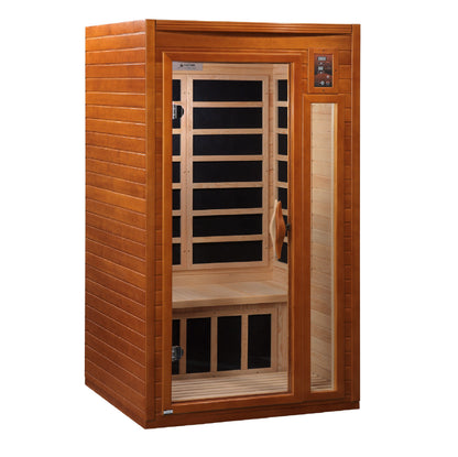 Golden Designs "Barcelona Elite" 1-2 Person Ultra Low EMF Far IR Sauna - DYN-6106-01 Elite