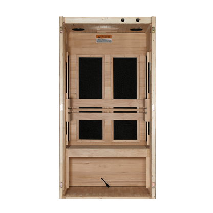 Golden Designs "Veneto" 1-2 Person Low EMF FAR IR Sauna  - DYN-6115-05