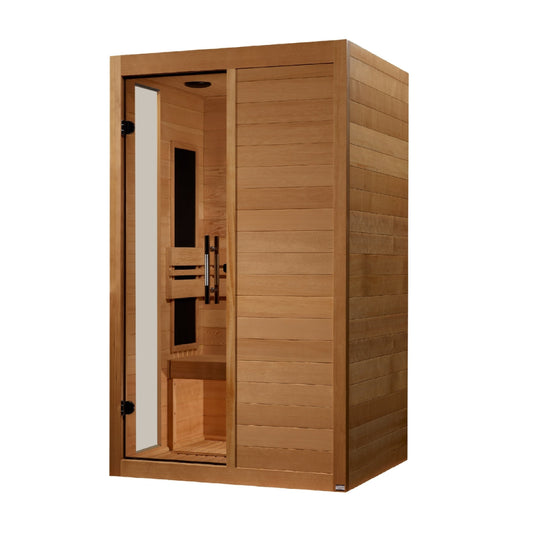 Golden Designs "Veneto" 1-2 Person Low EMF FAR IR Sauna  - DYN-6115-05