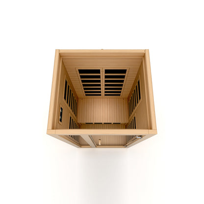 Golden Designs "Gracia" 1-2 Person Low EMF FAR IR Sauna - DYN-6119-01