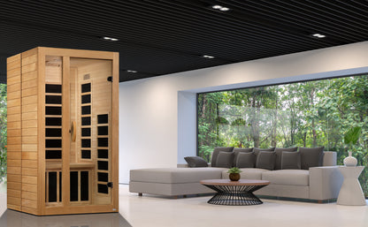 Golden Designs "Gracia" 1-2 Person Low EMF FAR IR Sauna - DYN-6119-01