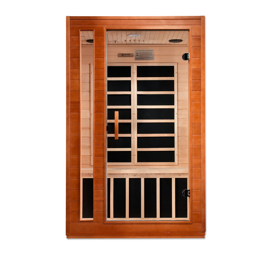 Golden Designs "Cordoba" 2 Person Ultra Low EMF FAR IR Sauna  - DYN-6203-01 Elite