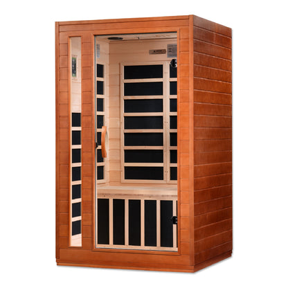 Golden Designs "Cordoba" 2 Person Ultra Low EMF FAR IR Sauna  - DYN-6203-01 Elite
