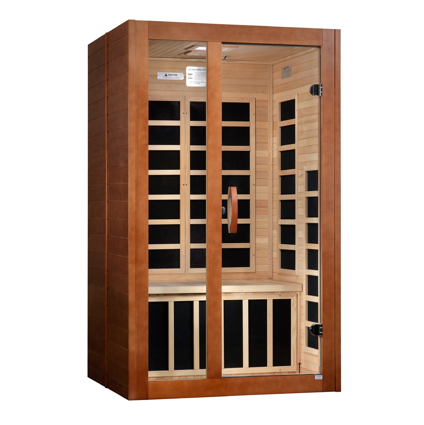 Golden Designs "Santiago" 2 Person Ultra Low EMF FAR IR Sauna -, DYN-6209-02 Elite
