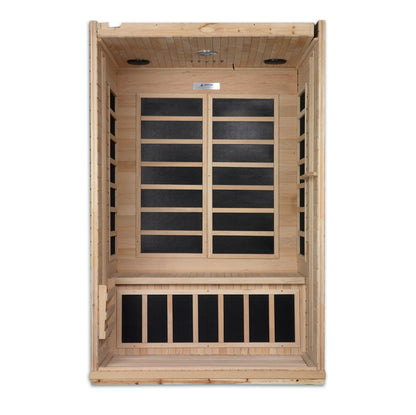 Golden Designs  2 Person Low EMF Far IR Sauna  - DYN-6210-01