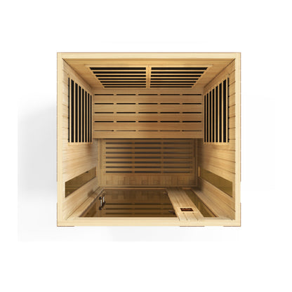 Golden Designs 2 Person Ultra Low EMF Far IR Sauna - DYN-6220-01 Elite