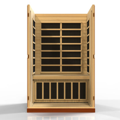 Golden Designs 2 Person Ultra Low EMF Far IR Sauna - DYN-6220-01 Elite