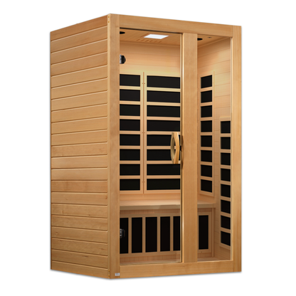 Golden Designs 2 Person Low EMF FAR IR Sauna  - DYN-6229-01