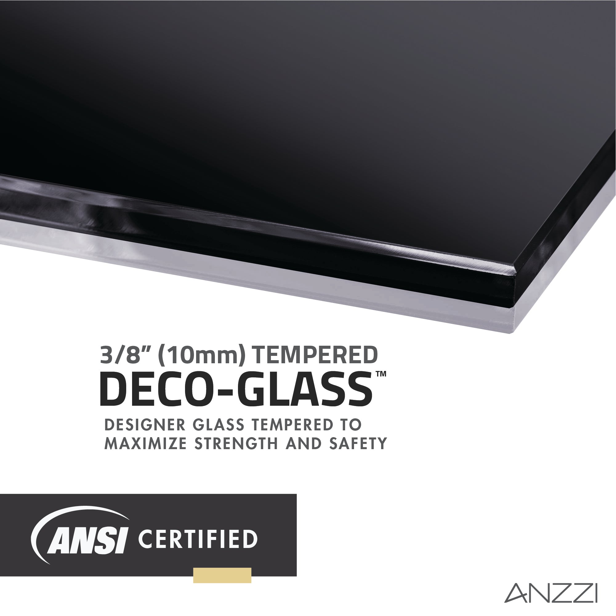 Anzzi Raymore Series 60 in. x 62 in. Frameless Sliding Tub Door SD-AZ8080-01 - SD-AZ8080-01BN